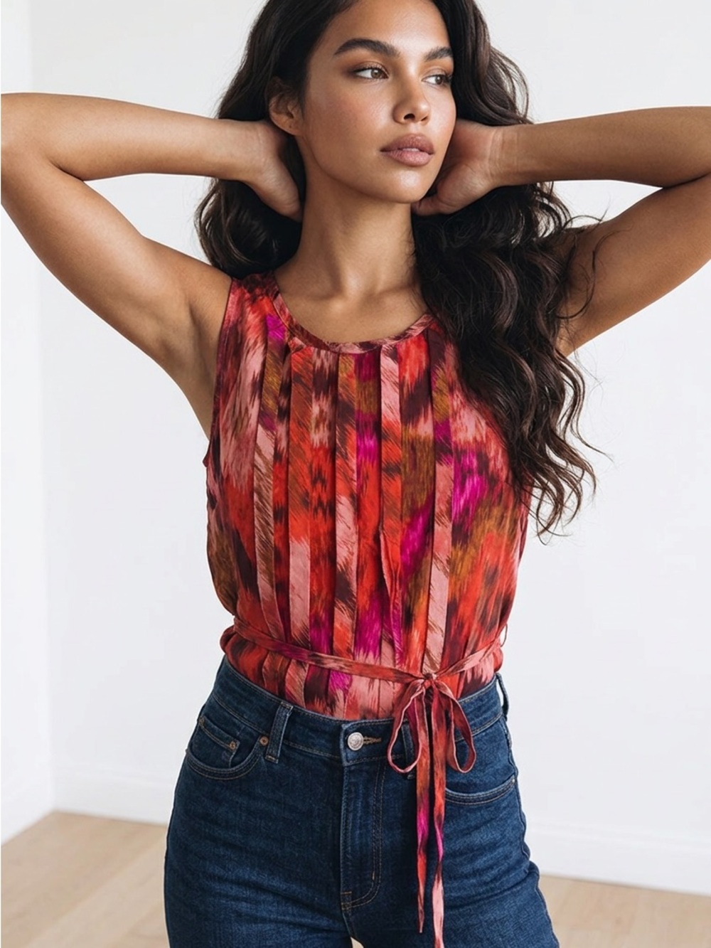 Pre-Loved J.Crew Colorful Sleeveless Top